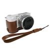 Получехол для камеры ZVE10 из масляной кожи для Sony ZV-E10 ZVE10 из ПУ кожи с крышкой для доступа к батарее и ремешком для руки