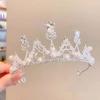 Корона на день рождения Головной убор Принцесса Высококачественная Корона Заколка для волос для девочек Ободок для волос Детский Ободок для маленькой девочки Свадебные аксессуары для волос