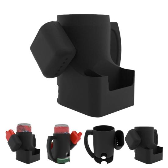 Держатель для пивных банок и органайзер для зажигалок, 3D-печатный стакан для хранения с ручкой, универсальная пивная подставка, забавный подарок для вечеринки для мужчин
