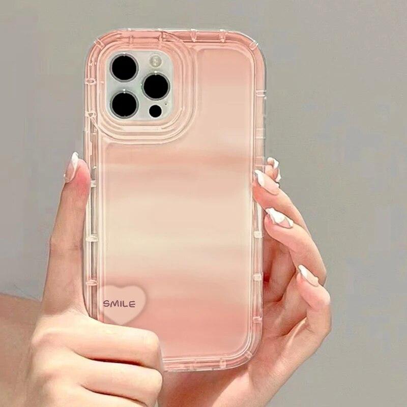For iPhone 14 Pro Max Cases Phone Case For iPhone 11 Case iPhone 15 12 13 Pro Max XR XS 8 7 Plus Transparent Rose Flower Cover