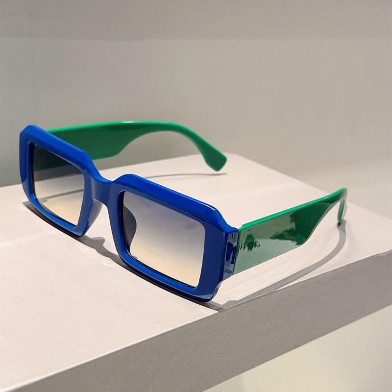 Прямоугольные Солнцезащитные Очки Мужские Модные Уличные Повседневные Очки Женские Трендовые Дизайнерские Роскошные Брендовые Пляжные Отпускные Декоративные Солнцезащитные Очки