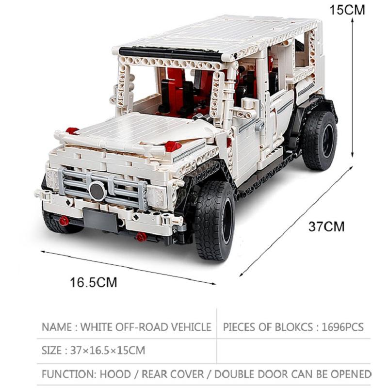 MOULD KING MOC High-Tech The SUV G500 Wagon Off-road Vehicle Truck Model Building Blocks Brick Kids Educational Toys Gifts