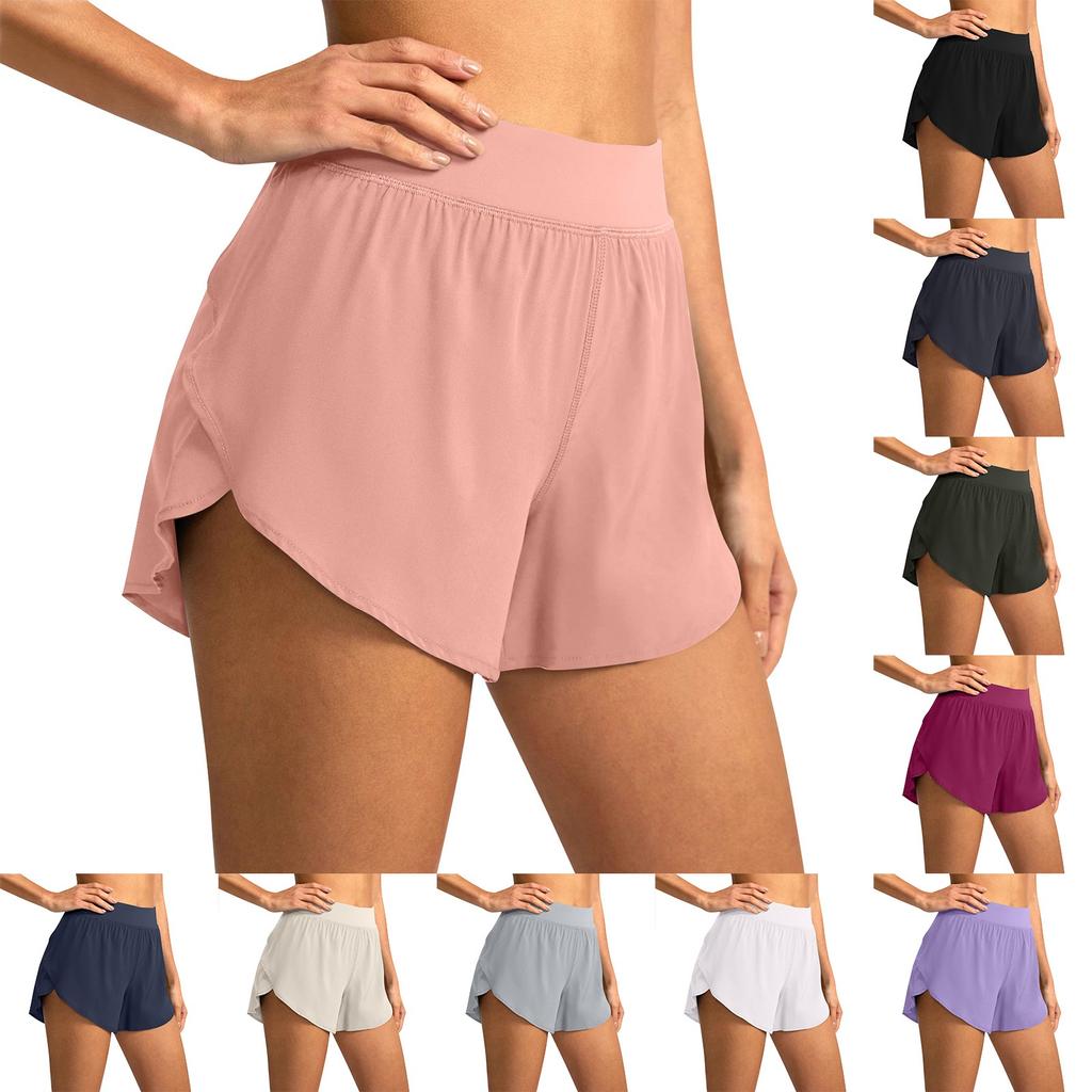 Athletic Shorts For Women Summer High Waist Quick Dry Workout Gym Shorts Loose Fit Layer Running Shorts