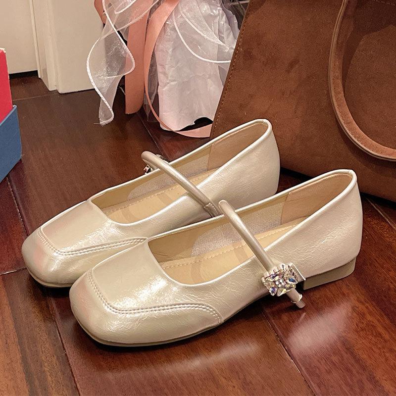 Popular Beautiful Mary Jane Shoes Women's Summer 2025 New Models with Skirts, Fashionable Temperament, Advanced Not Tired Feet, Flat Shoes