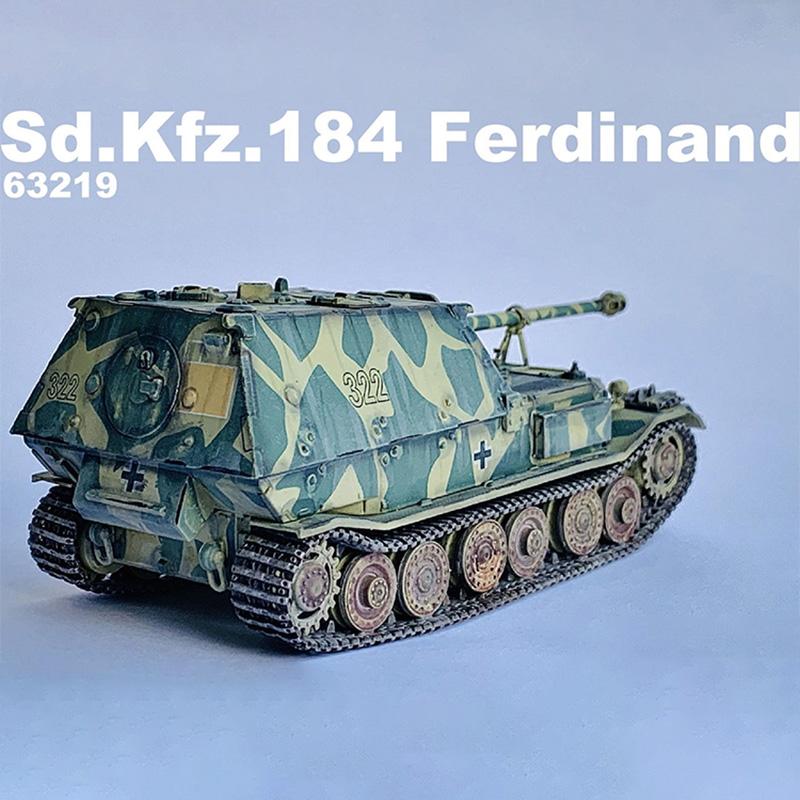 63219 Масштаб 1/72 Немецкий Фердинанд SD.KFZ.184 Противотанковая самоходная артиллерийская установка Курск 1943 Модель гусеничного танка для демонстрации и коллекционирования
