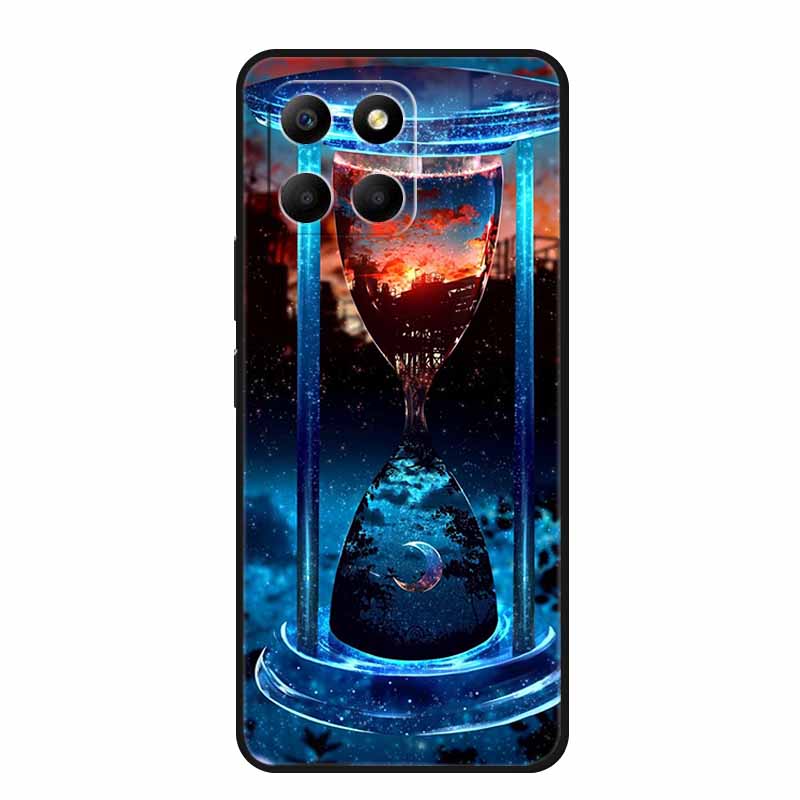 Чехол для телефона Honor X7d 5G 2025 Задняя крышка Чехол X 7 d Ударопрочный Черный Силикон Мягкий Чехол Для Honor 400 Smart Play 10T 5G Чехол