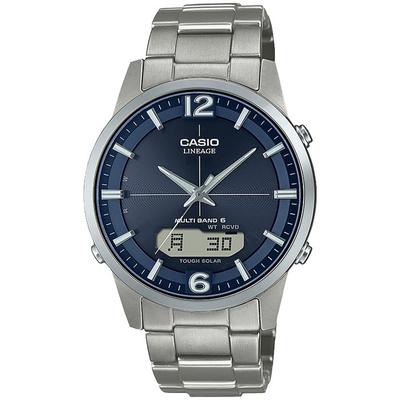 LINEAGE Japan Genuine Watch LCW-M170TD-2AJF Men's Titanium Solar Silver/Blue