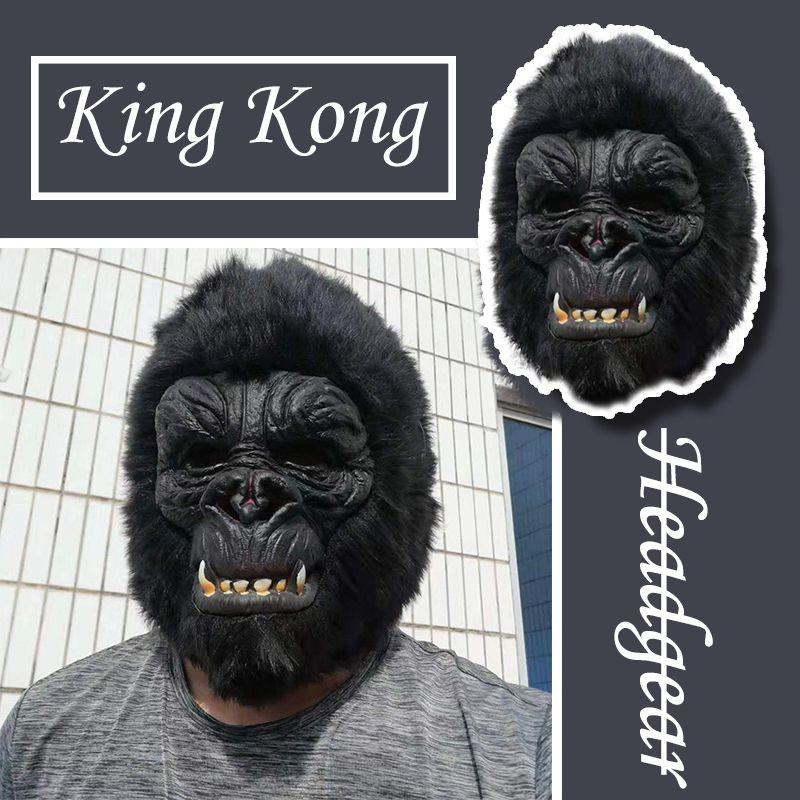 Premium Quality Halloween Cosplay Gorilla Dress Hood Mask Ideal For Spooky Party Accessories And Decorations