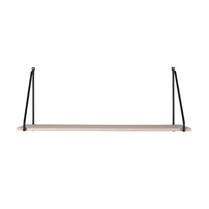 House Nordic Emma Shelf Black and Natural 444252