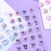 1 лист Творческие Изысканные Трехмерные Наклейки Sanrio Hello Kitty Cinnamoroll Kuromi Милые Милые Мультяшные 3D Рельефные Наклейки