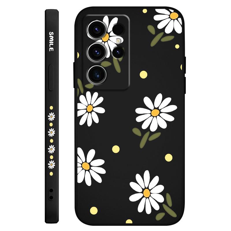 Elegant Daisy Phone Case For Samsung Galaxy S25 S24 S23 S22 S21 S20 S10 S10E Ultra Plus FE Note 20 Ultra Plus Cover