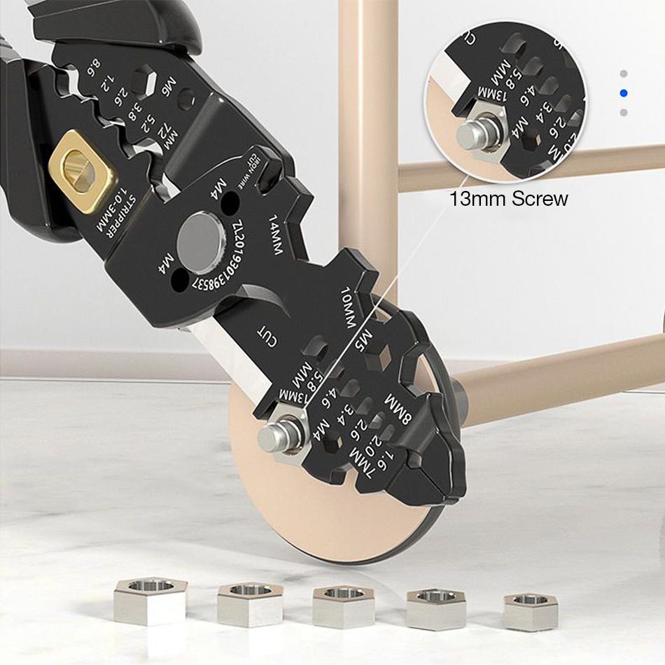 Многофункциональные плоскогубцы для электрика, инструмент для зачистки проводов, кабельный резак, ручные инструменты для обжима клемм