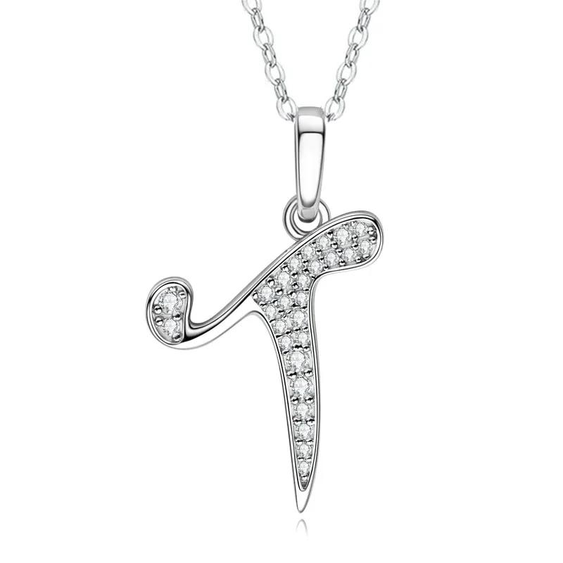 2025 New 26 Letter Zircon Necklace Design, Trendy English Pendant, Fashionable Temperament, High-end Personality, New Necklace