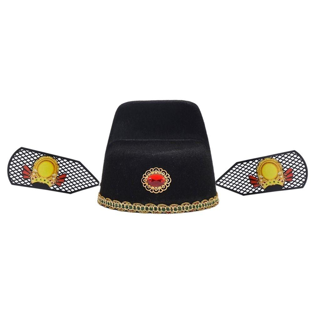 Шапка Оперы Черная Газовая Шапка Аксессуары для Ханьфу Шапка в китайском стиле Шапка Первого Ученого