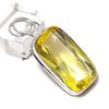 Lemon Topaz Gemstone Handmade 925 Sterling Silver Jewelry Pendant 1.81" R7t76