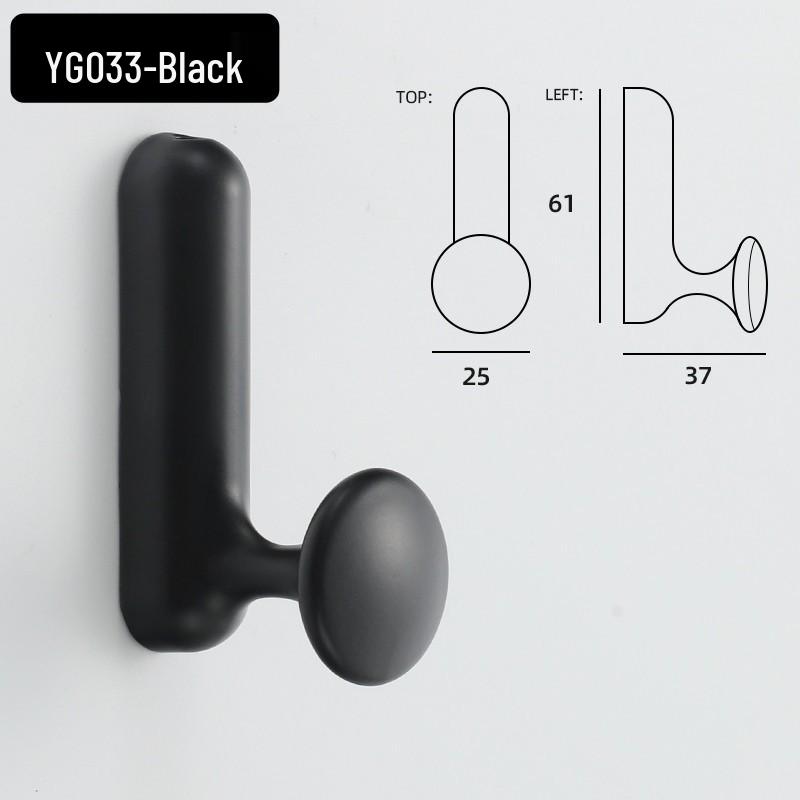 Nordic Aluminum Alloy Coat Hook for Bedroom and Entrance Hall