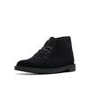 [Clarks] Chukka Boots Shepton Black Suede, Size 25.0 Cm