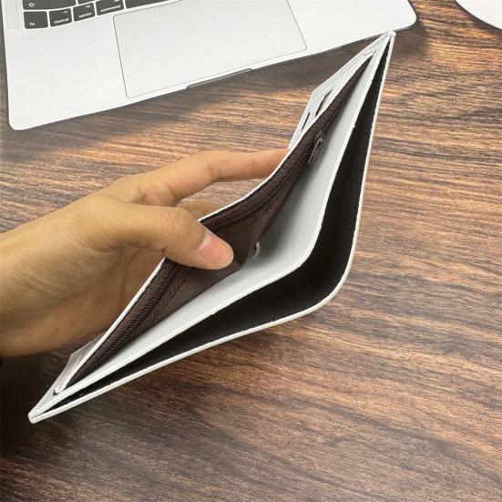 Мужской кошелек-буклет США Дизайн стодолларовой купюры Двухслойный кошелек Держатель для кредитных карт и наличных Оригинальный карманный кошелек Подарок для папы, парня