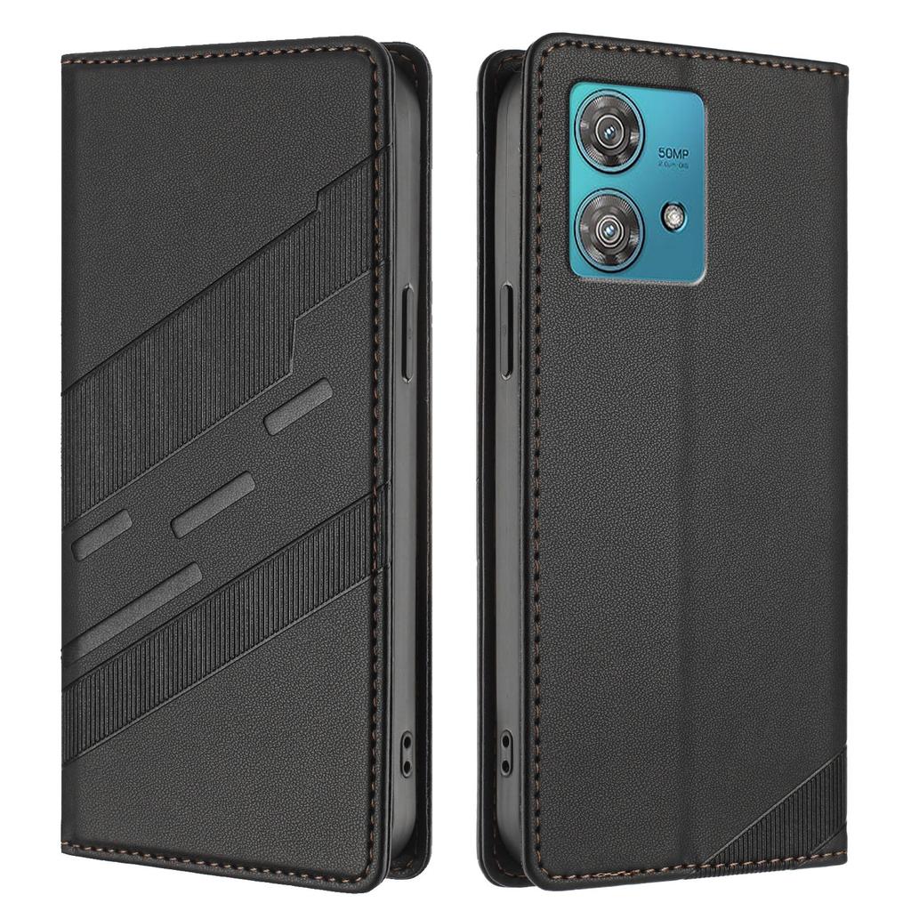 Для Motorola Edge 40 Neo 5G Чехлы для телефонов Панк-стиль Тисненый Кошелек Подставка Кожаная обложка