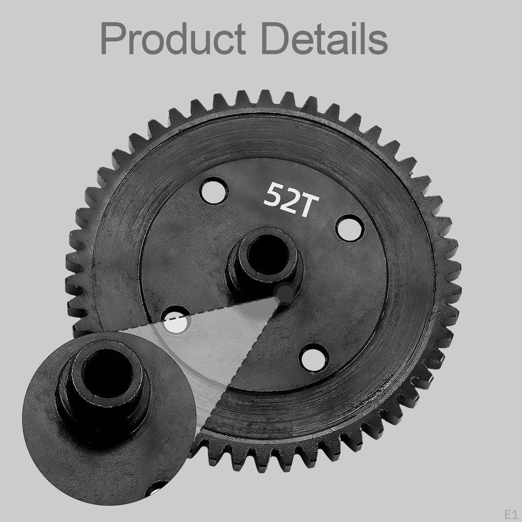 RC Car 52T Gear Ar310429 Repair Part Professional High Performance Sturdy W290 Accessories for 1:8