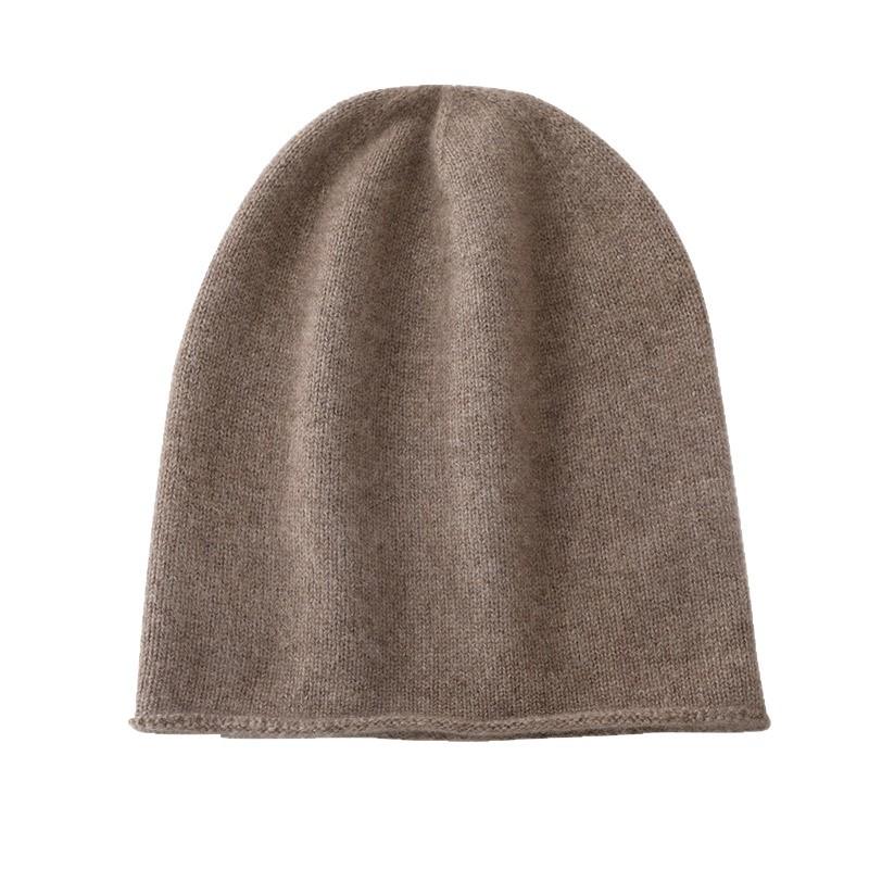 [Customization]% cashmere soft waxy skin-friendly hat cashmere hat supports customized color LOGO spot