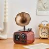 Vintage Gramophone Music Box Home Decoration Photography Props Indoor Artwork Holiday Gift