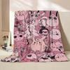 Pokemon Jigglypuff Flannel Kids Blanket Cartoon Cute Plush for Home Bedroom Sofa Picnic Office Cover Soft Blankets Winter Gifts