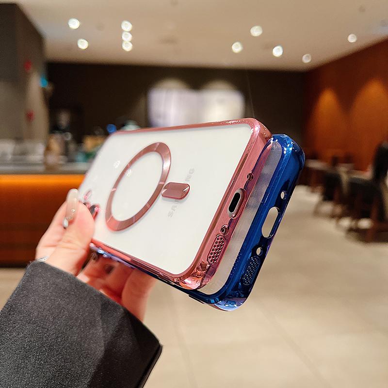 Luxury Magnetic Shockproof Phone Case For Samsung Galaxy A06 A16 A26 A36 A56 A07 A17 F05 M05 Funda Glass Lens Protection Cover