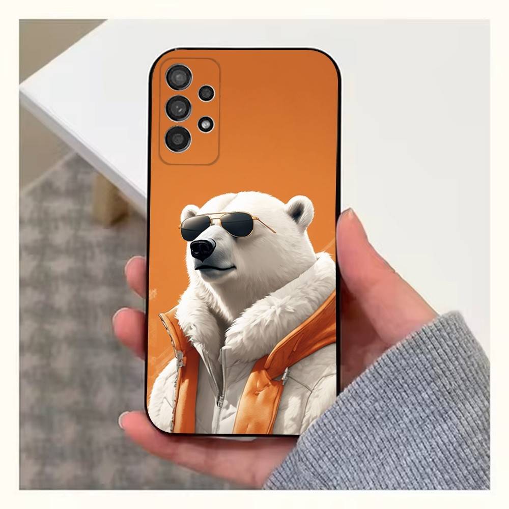Clothing Art Bear Case For Samsung S21,S9,S22,S25,S20,S10,Plus,Ultra,S24,S23,FE,Lite,Soft Silicone Black