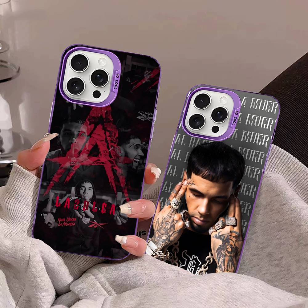 Anuel AA Rapper For IPhone 17 Pro Max 17 Air 16 Pro 15 14 13 12 11 Color Matte Protect Phone Case