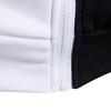 Hooded Zipper Closure Men Jacket Patchwork Long Sleeve Drawstring Side Pockets Sweatshirt Male Clothing