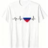 I Love Russia Pattern Print Kids T-shirt Summer Girls Boys Casual Fashion Tops Kids O-Neck Short Sleeve T-shirt Clothing