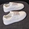 Женская повседневная спортивная обувь из натуральной кожи, белая, весенняя новинка, универсальная, дышащая, белые кроссовки для женщин
