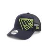[New Era] New Era Kids Mesh Cap Youth 9FORTY A-Frame Trucker 14666049 N840YA375 NavyNeon Yellow Navy Flag Logo ONSPOTZ Exclusive Boys Girls Kids Hats