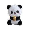 Charming Cartoon Panda Keychain Colorful Plush Doll With Soft Pp Cotton Filling