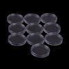 10Pcs 32Mm Plastic Round Applied Clear Cases Coin Storage Capsules Holder