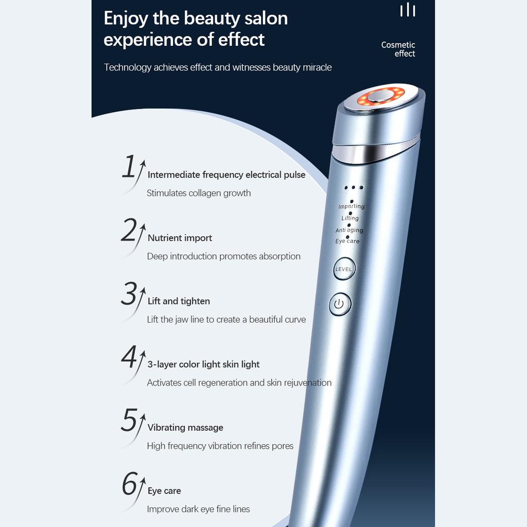 3в1 RF EMS устройство для красоты лица, импульсная машина для лица, лифтинг шеи, удаление мешочков для красоты глаз, подтяжка машины, омоложение кожи