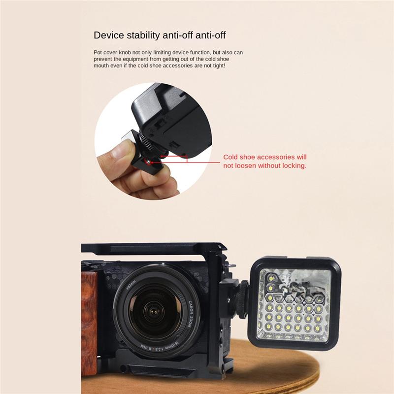 SB-1 Pack Hot Shoe Adapter 1/4 Screw Safety 360 Rotatable New For DSLR Camera Rig Mic Monitor Flash Light Cold Shoe Mount ,Type