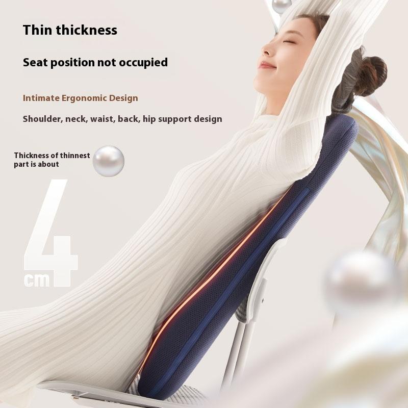 Высококачественная перезаряжаемая массажная подушка с горячим компрессом, массажер для поясницы и спины, 3 режима, разминание шеи, массажная накладка для спины и всего тела