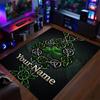 Crystal Velvet Rug Celtic FC Print Custom Name Text Floor Mat Home Decor