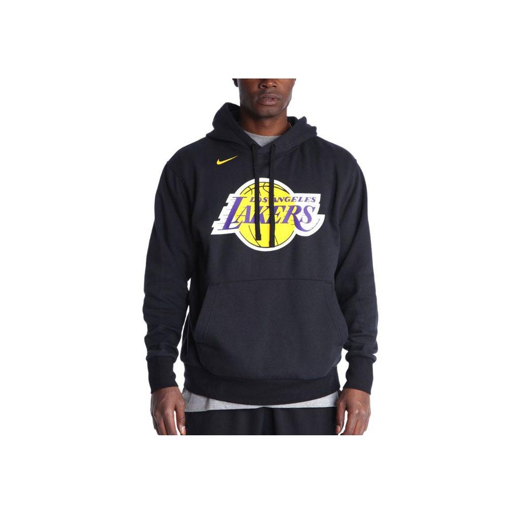 Nike X NBA Los Angeles Lakers Fleece Logo Hoodie Men Hoodies Black DN4709-010