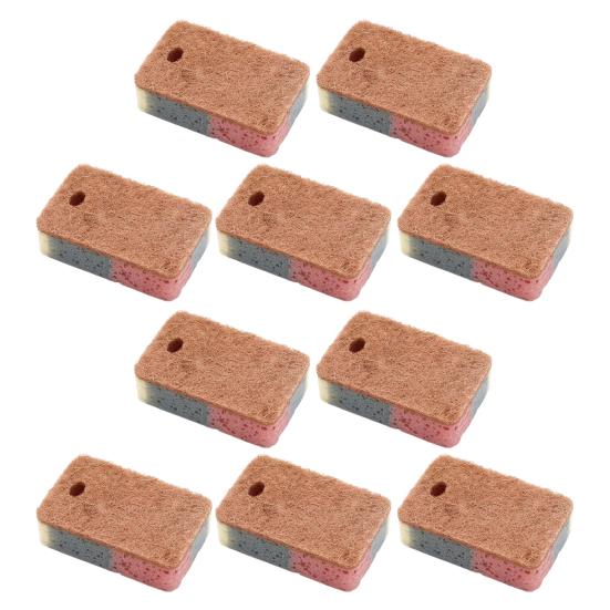 5/10 шт. Губка для мытья посуды Эффективная очистка Многофункциональная Не царапающая Губка для чистки столешниц