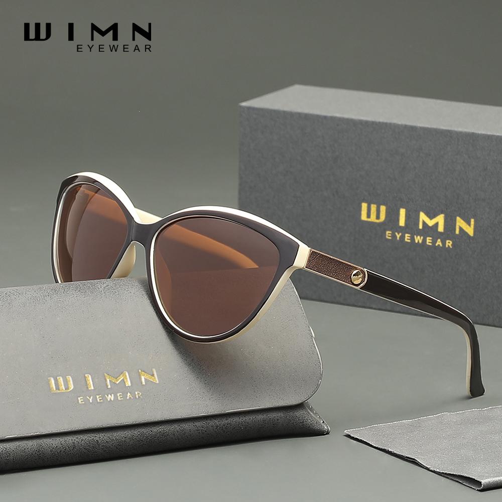 Солнцезащитные очки WIMN Retro Square Frame из легкого материала с антибликовым покрытием
