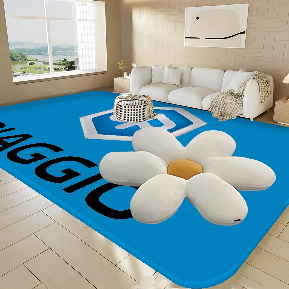 P-piaggio Logo Hallway Carpet Rectangle Anti-slip Home Soft Badmat Front Door Indoor Outdoor Mat Doormat Area Rug