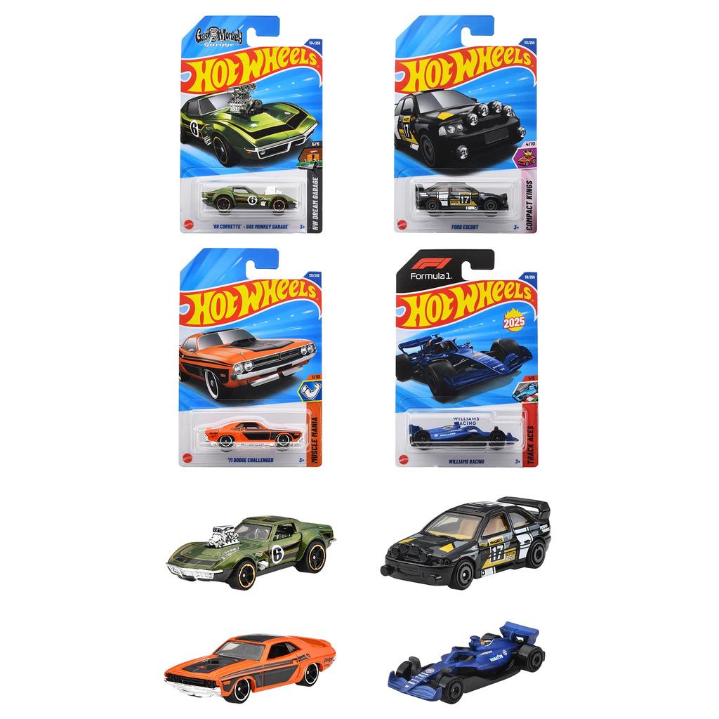 Hot Wheels Базовые машинки Ассортимент F Игрушка-машинка Мини Возрастные машинки, Коробка на 36 машинок, 3+, Многоцелевой, 98PF-C4982