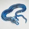 3D-печать Сочлененная Подвижная Змея Может Открывать Рот Скелет Змеи Модель Украшения Креативные Игрушки Декорации для Аквариума
