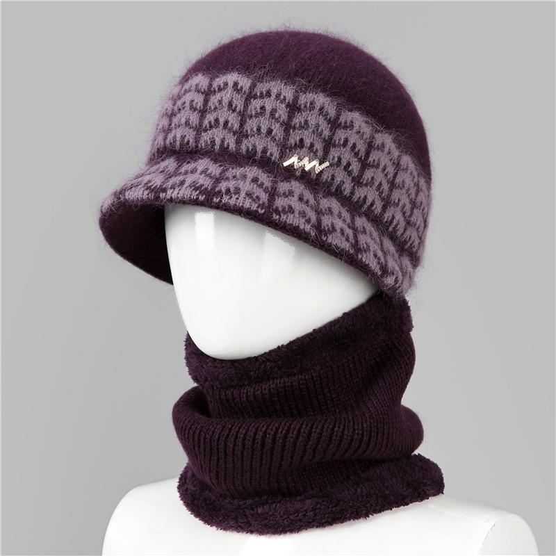 Old Man Hat Female Grandma Season Warm Basin Hat Winter Old Lady Mother Cold Wool Hat