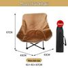 Portable Outdoor Reclining Moon Chair - High Back, Folding, for Beach and Leisure