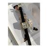 Vera Special Series Women's Oval Black Leather Minimal Vintage New Season Gold Wristwatch