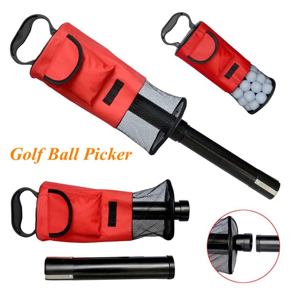 Balls Pick Up Ball Zipper Golf Ball Picker Golf Ball Retriever Golf Shag Bag Convenient Pocket